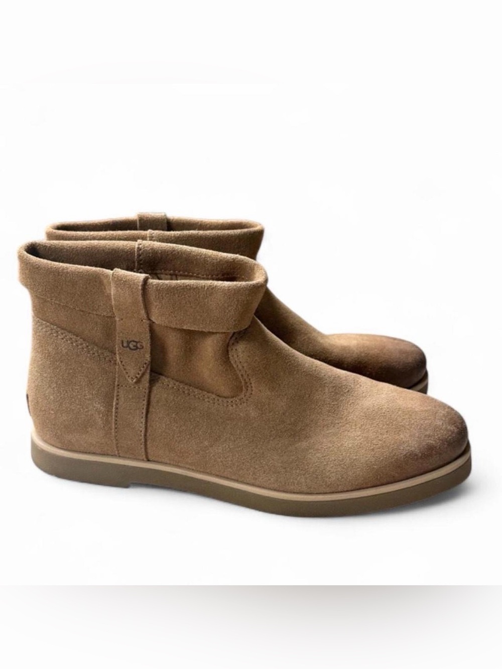 UGG Women’s Josefene Cuff Suede Boots – Chestnut Brown, size 10